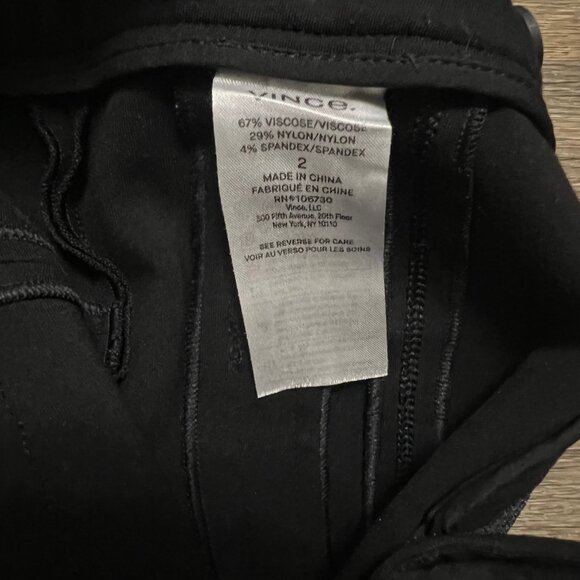 Vince Ponte Knit Ankle Pant Black Size 2 - Picture 7 of 8